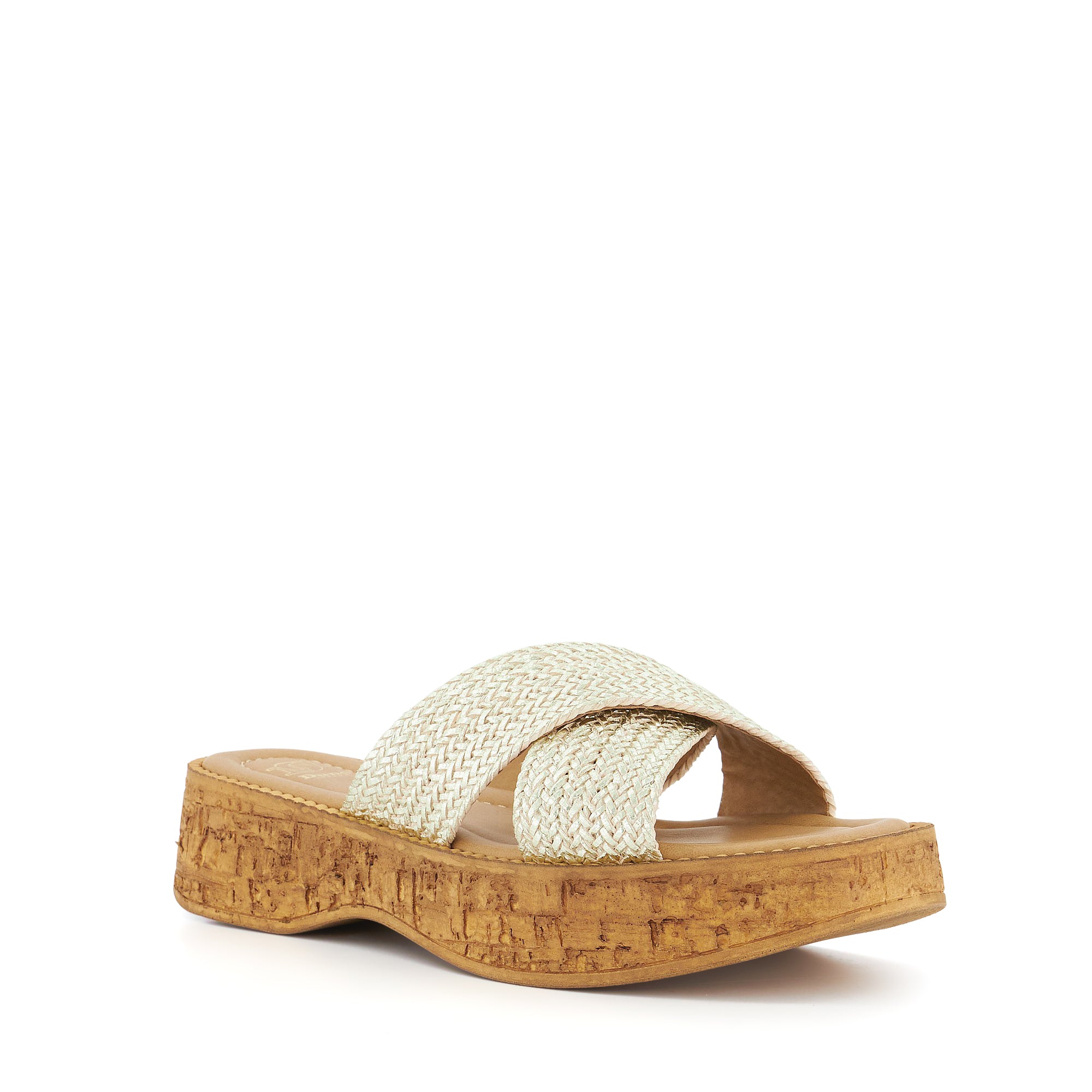 KODAK - Braided Strap Wedge Sandals