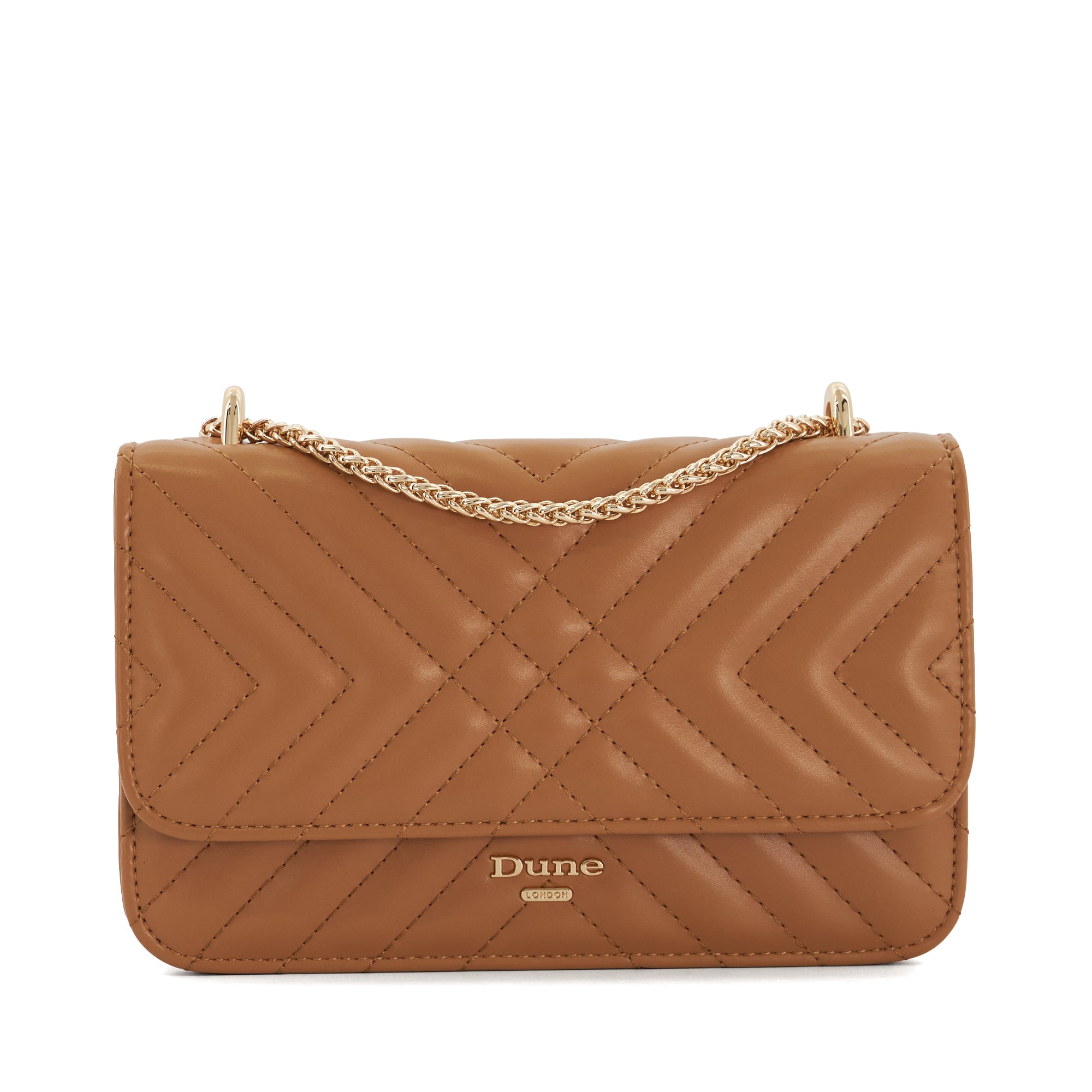 EDORCHIE - Patent Quilted Chain Handle Bag
