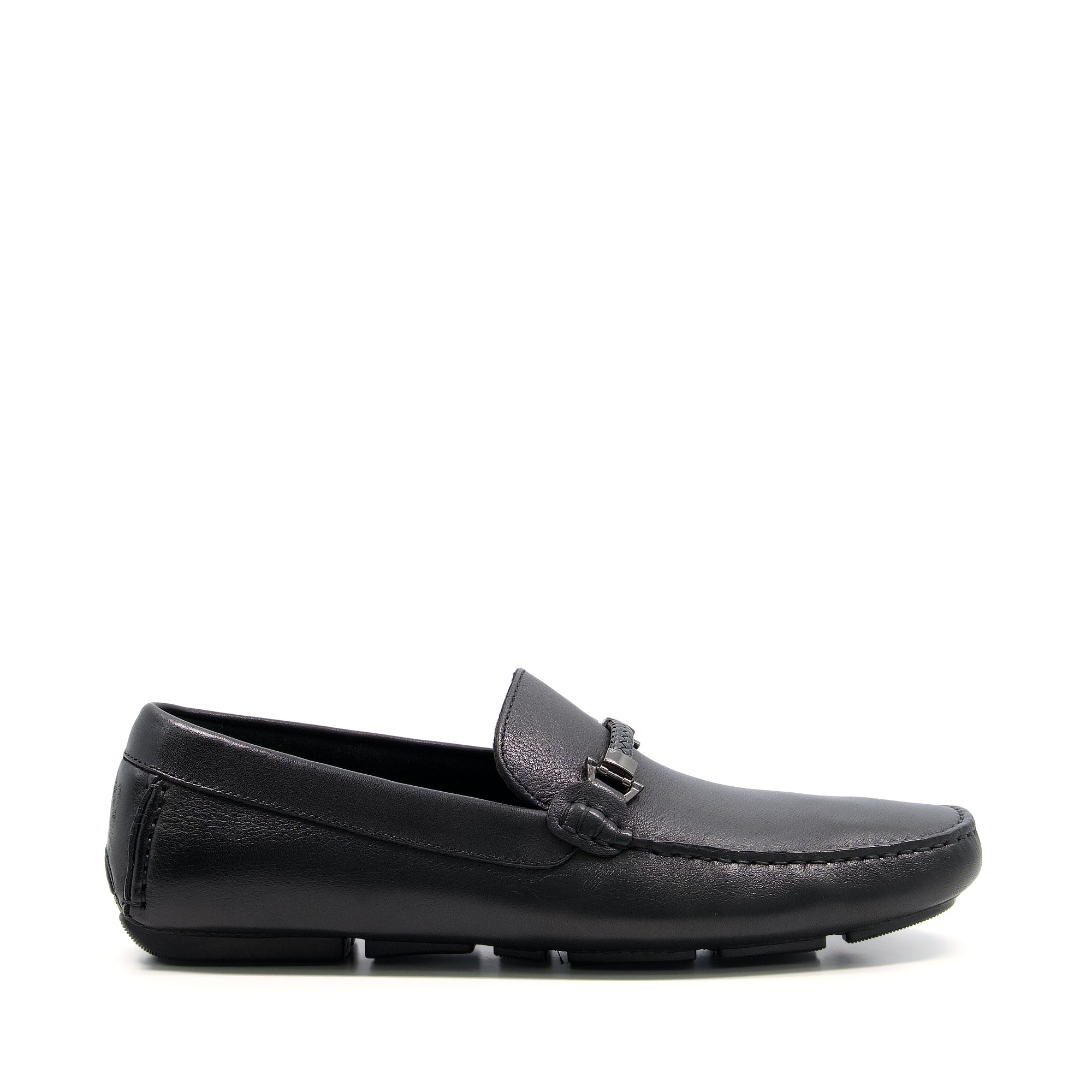 BEACONS - Driver Moccasins With Woven Trim