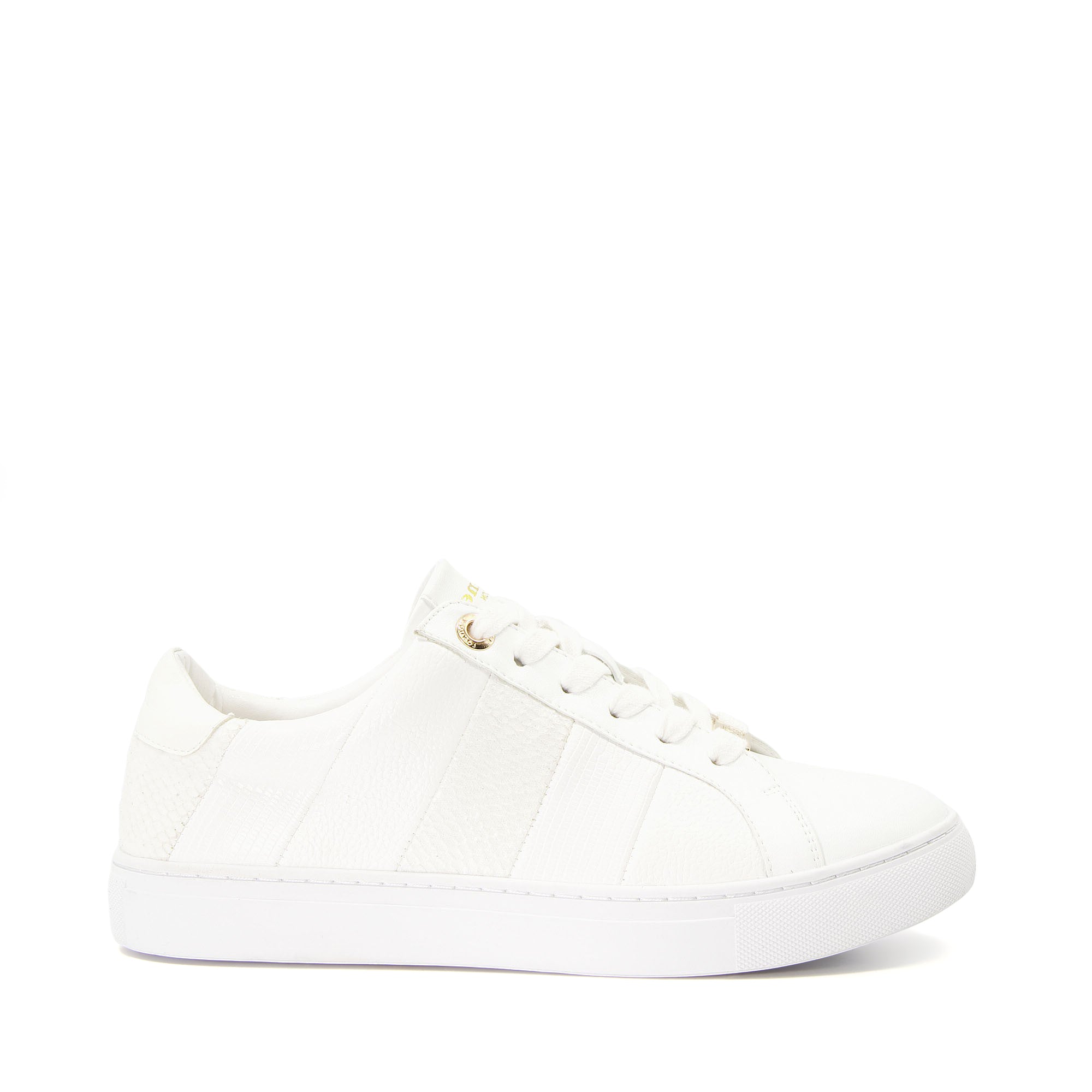 EVERLEIGH - Croc And Snake Trim Lace-Up Trainers