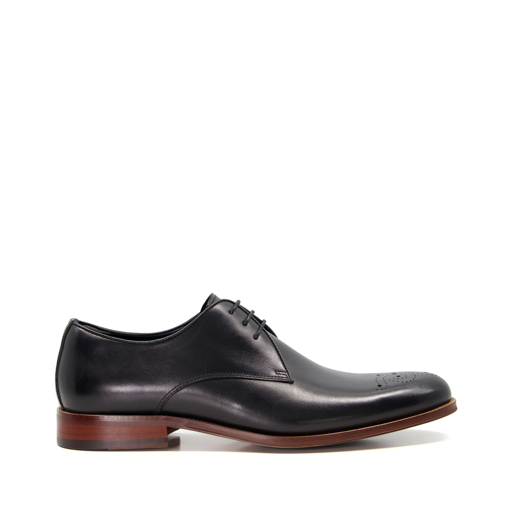 SEBASTIANS - Leather Perforated Derby Shoes